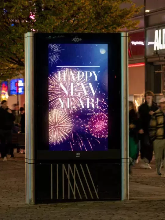 Outdoor advertising machine