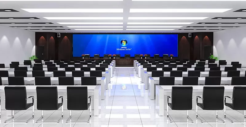 large conference room display