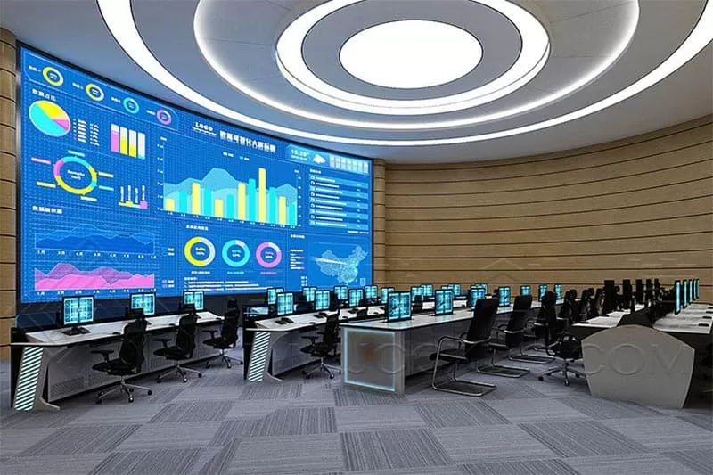large control room